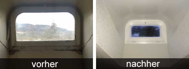 Renovation vorher / nachher